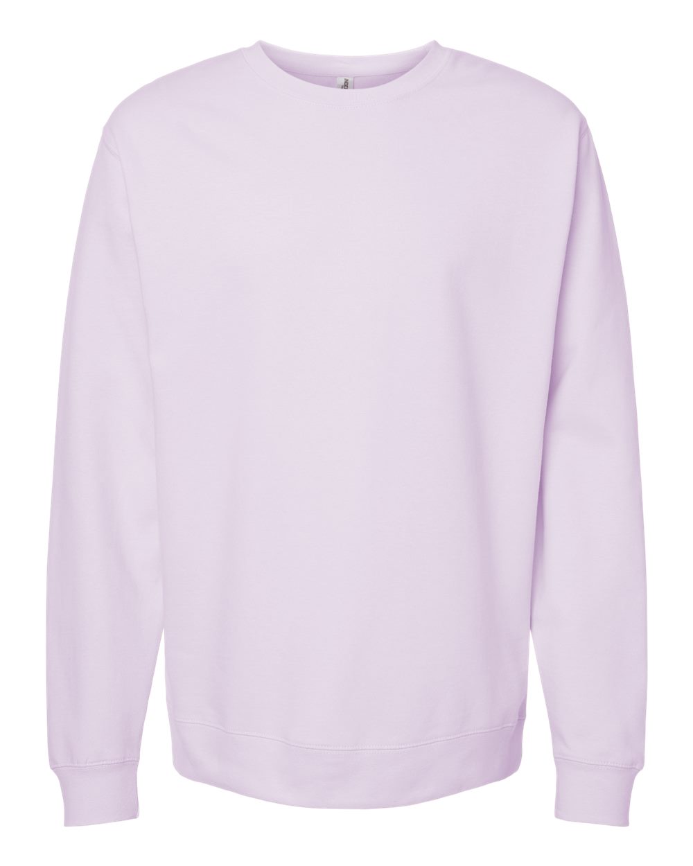 Unisex Midweight Crewneck Sweatshirt - Front - B83676682 - Lavender