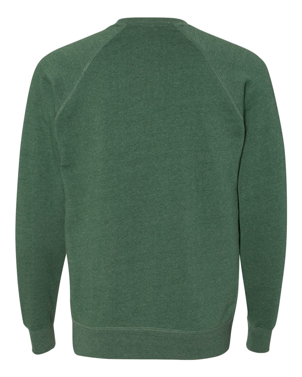 Unisex Special Blend Raglan Crewneck Sweatshirt - Back - B82576542 - Moss
