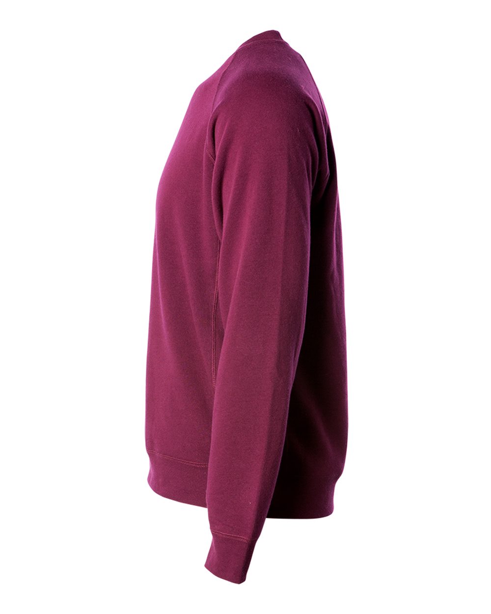 Unisex Special Blend Raglan Crewneck Sweatshirt - Side - B82576532 - Maroon