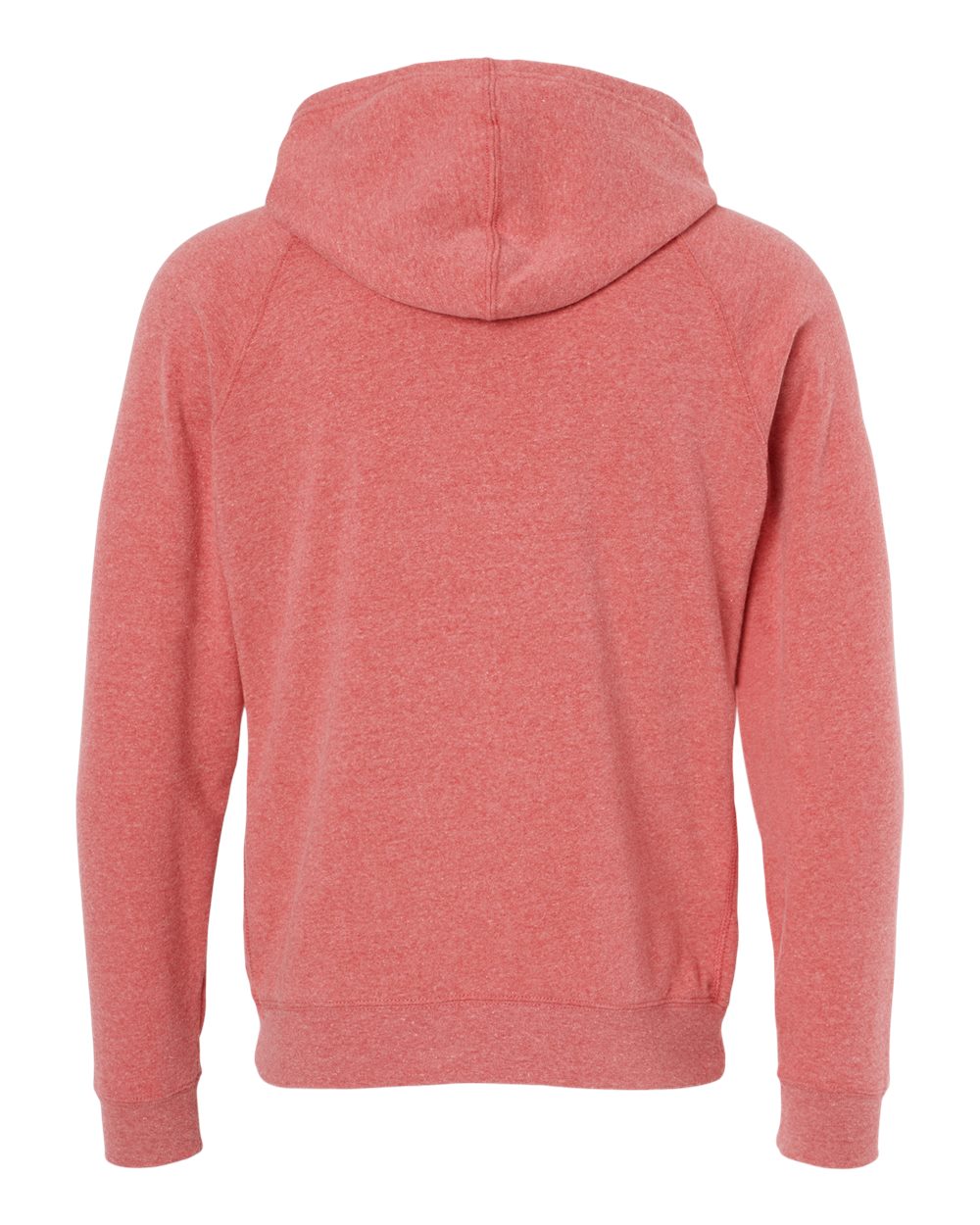 Unisex Special Blend Raglan Hooded Sweatshirt - Back - B83376032 - Pomegranate