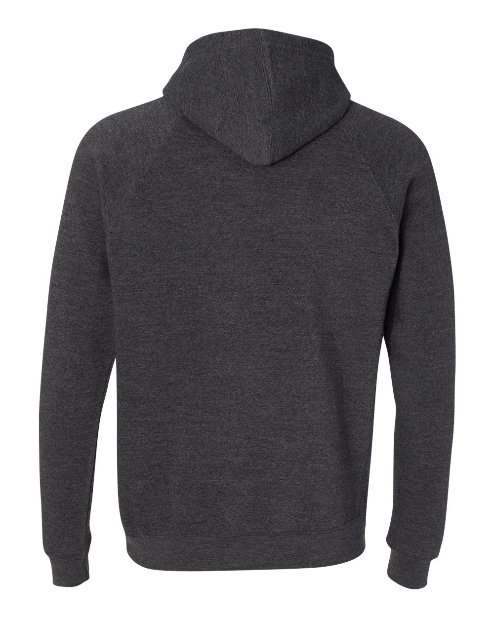 Unisex Special Blend Raglan Hooded Sweatshirt - Back - B83376092 - Carbon