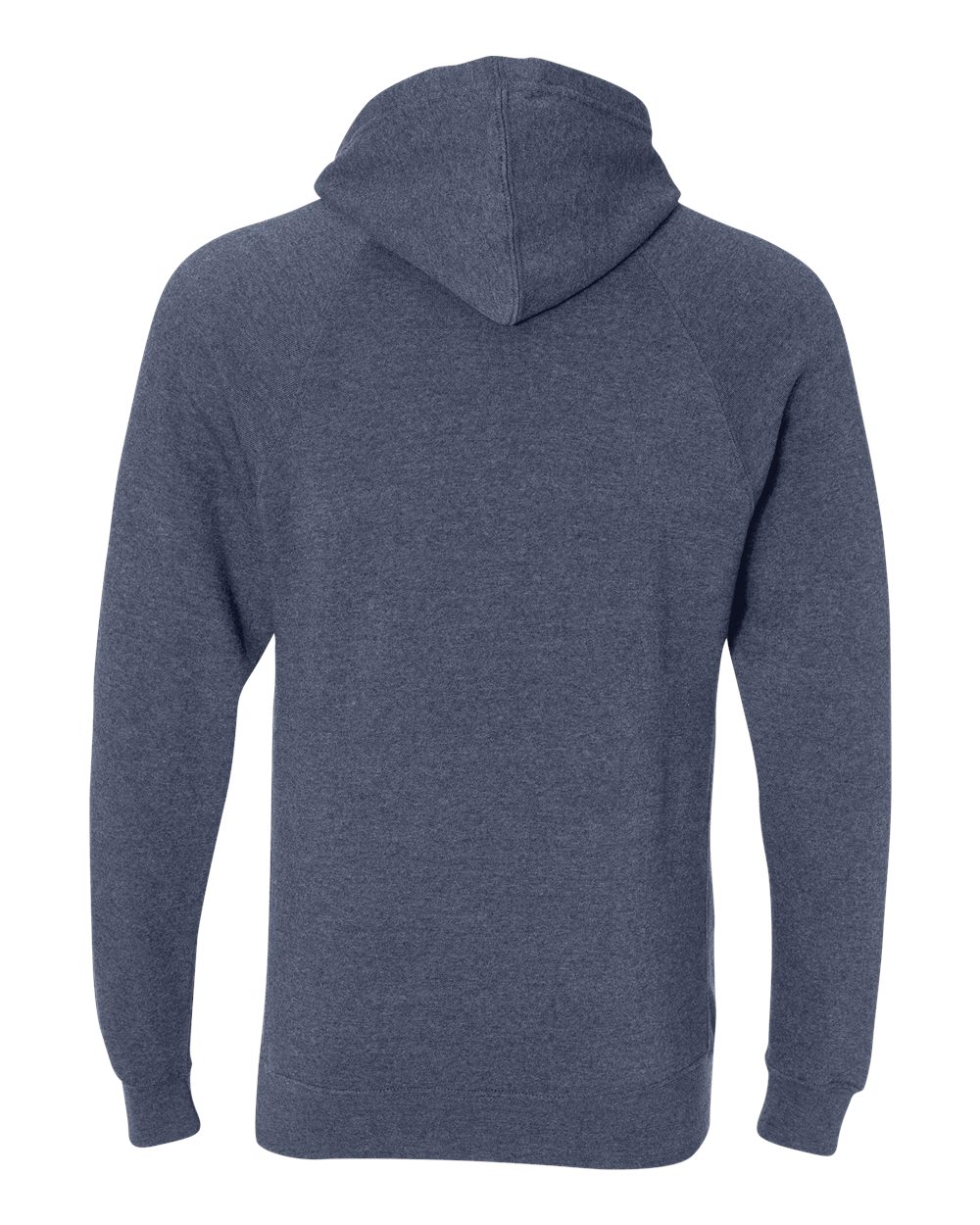 Unisex Special Blend Raglan Hooded Sweatshirt - Back - B83376862 - Midnight Navy