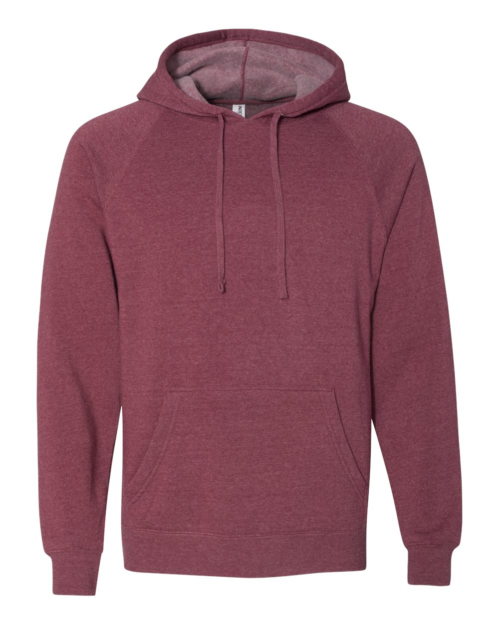 Unisex Special Blend Raglan Hooded Sweatshirt - Front - B83376222 - Crimson