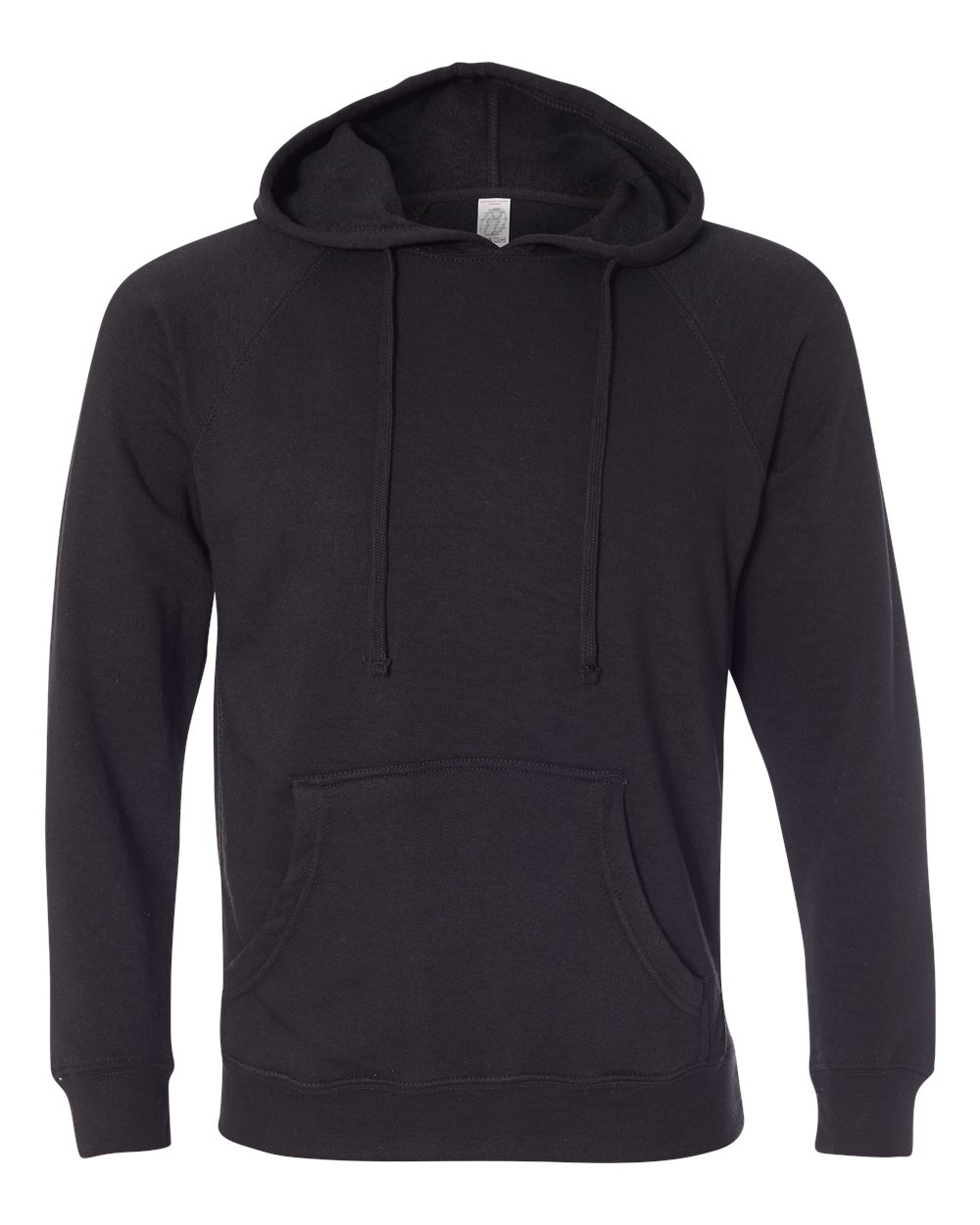 Unisex Special Blend Raglan Hooded Sweatshirt - Front - B83376502 - Black