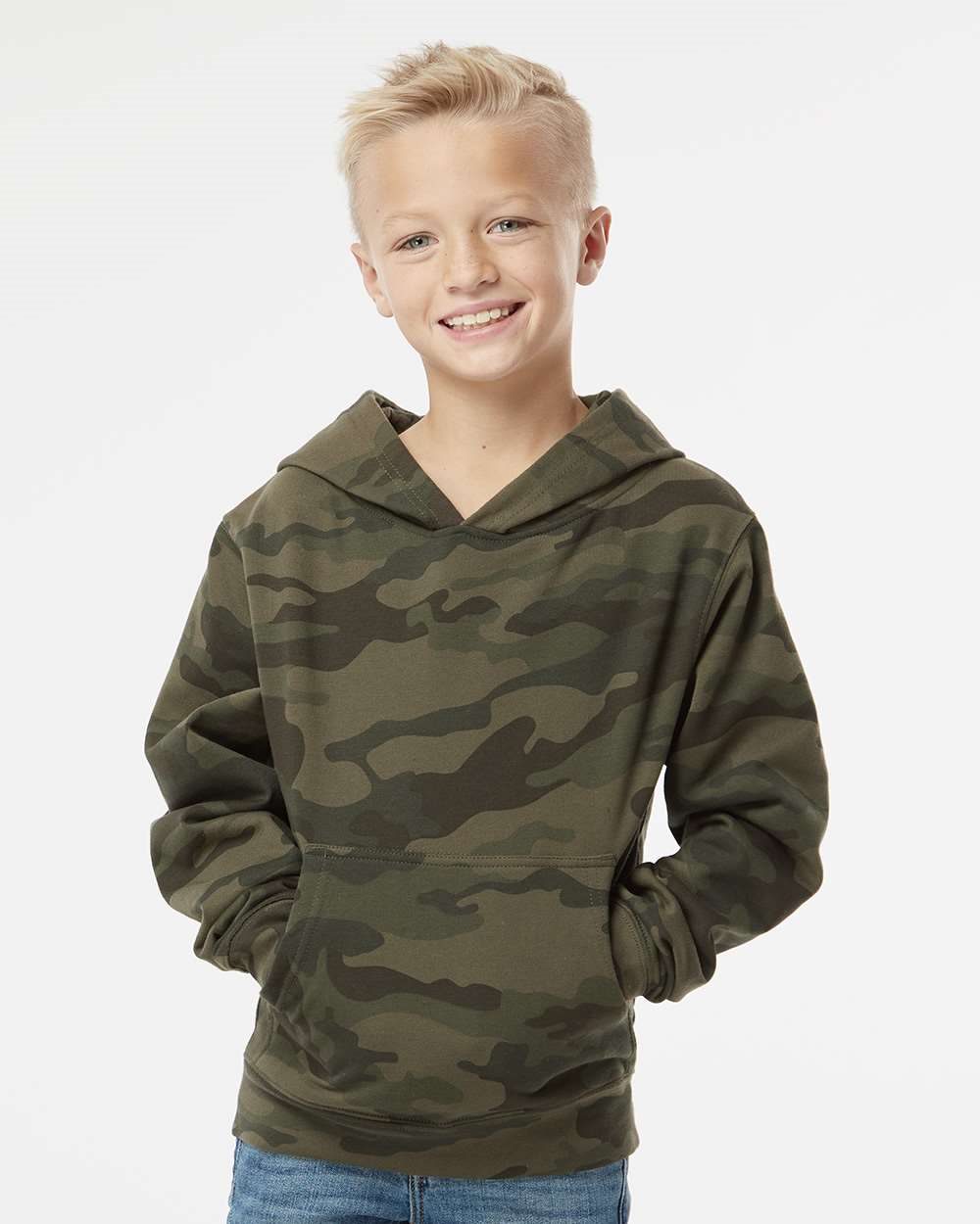 Youth Midweight Hooded Sweatshirt - styleImage