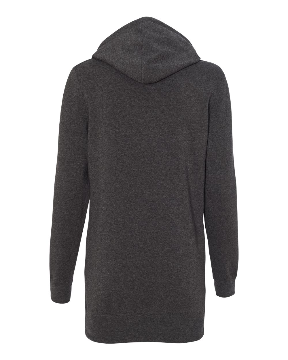 Women’s Special Blend Hooded Sweatshirt Dress - Back - B23276092 - Carbon