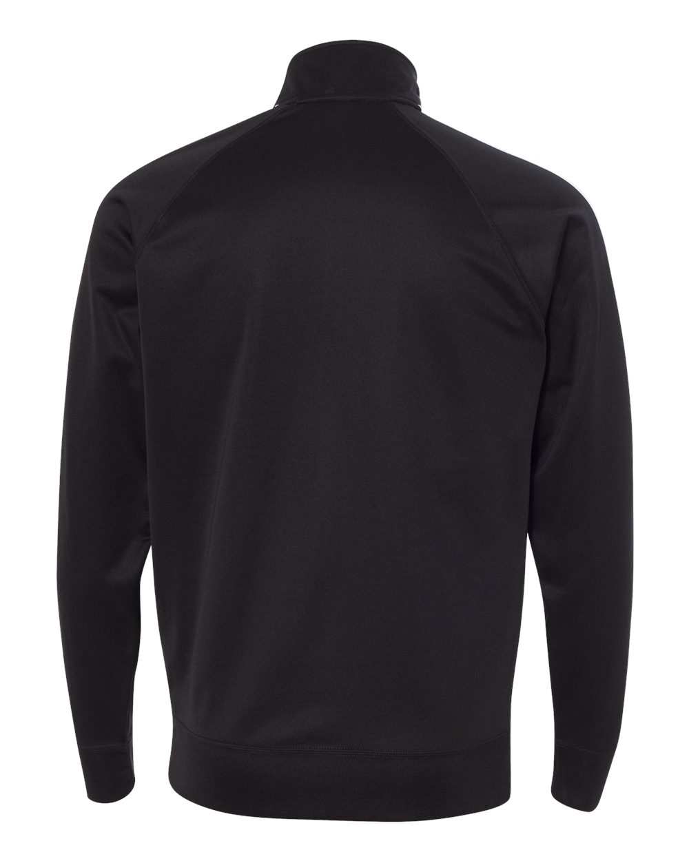 Men's Lightweight Poly-Tech Full-Zip Track Jacket - Back - B23476502 - Black