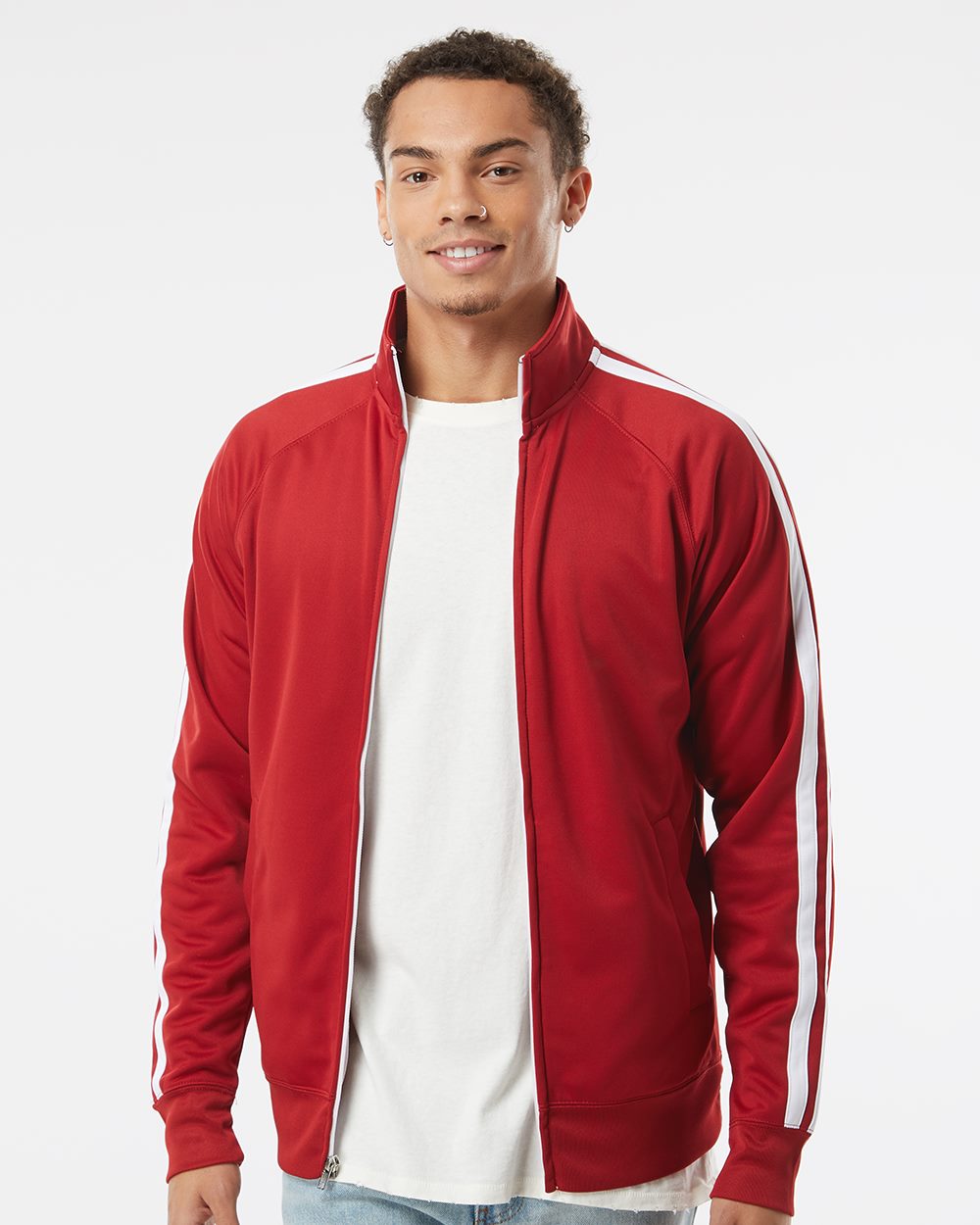 Men's Lightweight Poly-Tech Full-Zip Track Jacket - styleImage