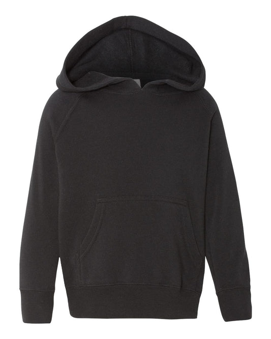 Toddler Special Blend Hooded Raglan Sweatshirt - Front - B80176503 - Black
