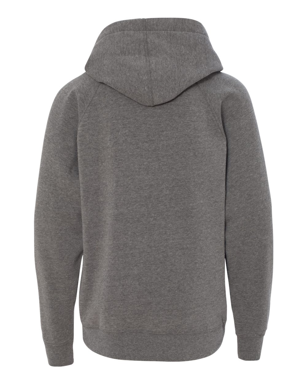 Youth Lightweight Special Blend Raglan Hooded Sweatshirt - Back - B80076352 - Nickel