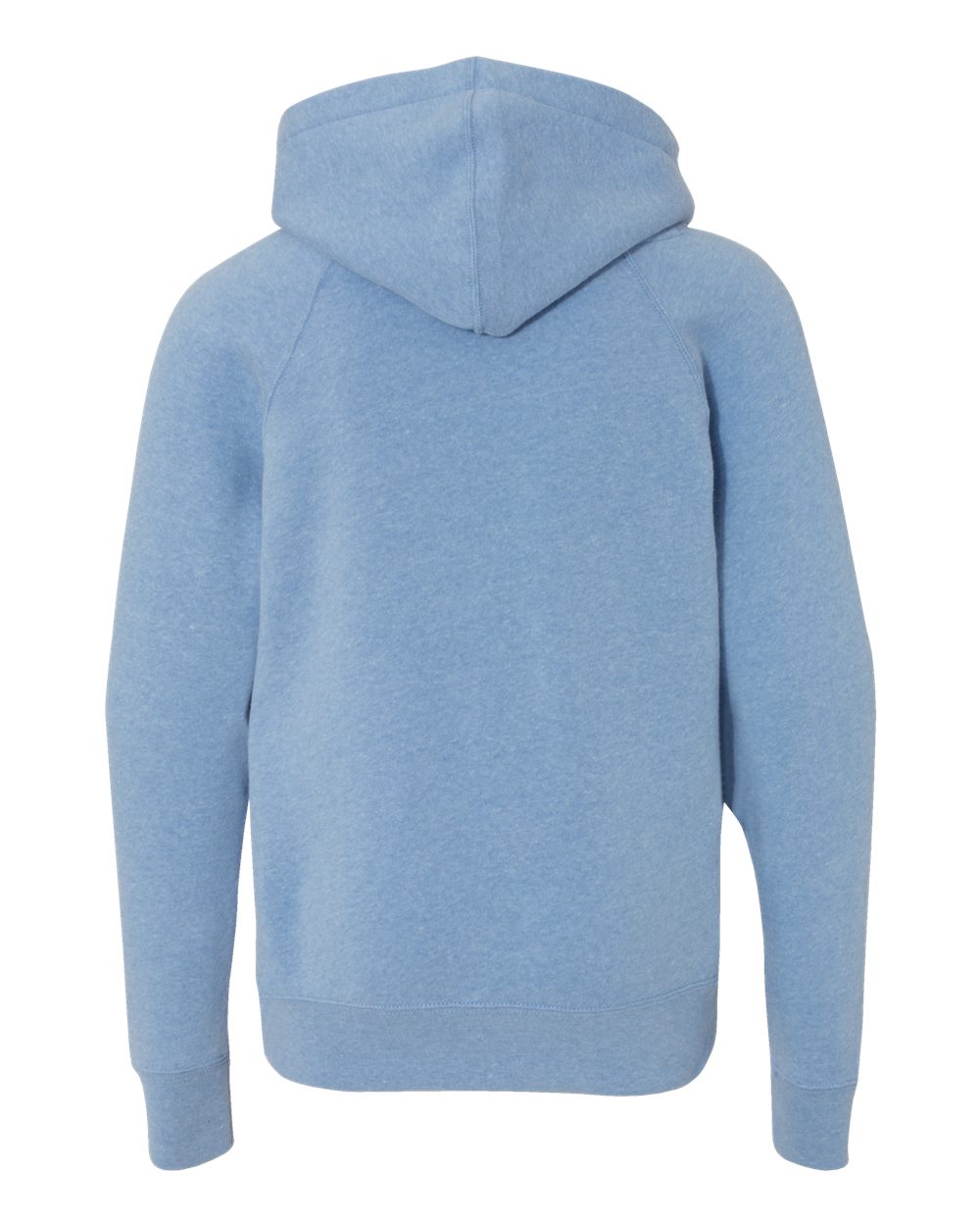Youth Lightweight Special Blend Raglan Hooded Sweatshirt - Back - B80076682 - Pacific