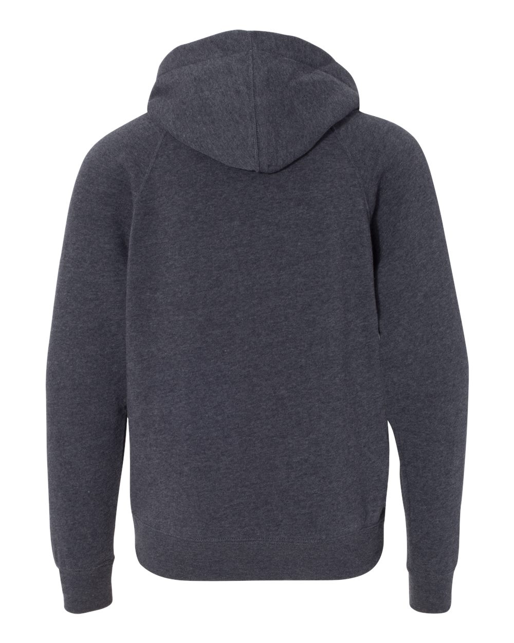 Youth Lightweight Special Blend Raglan Hooded Sweatshirt - Back - B80076862 - Midnight Navy