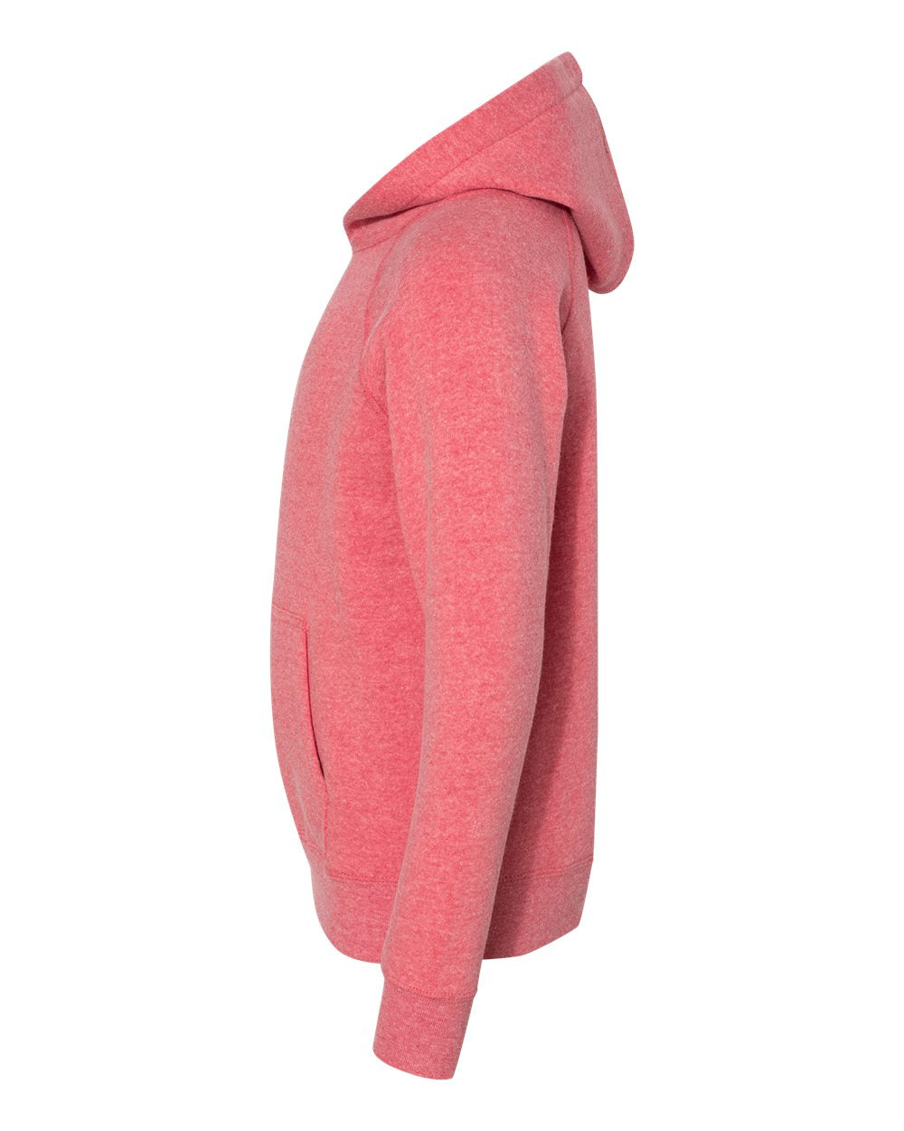 Youth Lightweight Special Blend Raglan Hooded Sweatshirt - DirectSide - B80076712 - Pomegranate