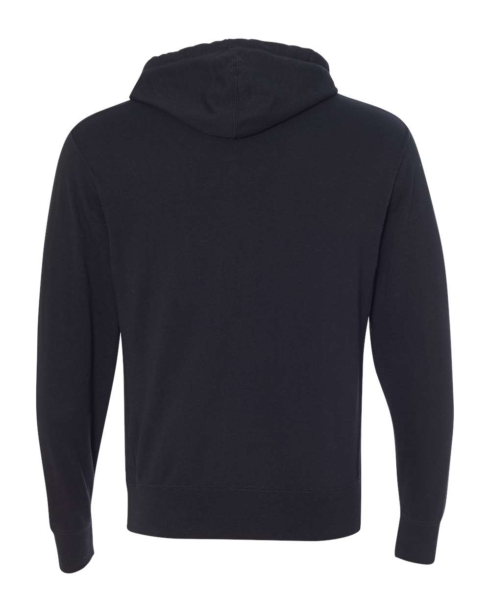 Unisex Midweight French Terry Hooded Sweatshirt - Back - B81576502 - Black