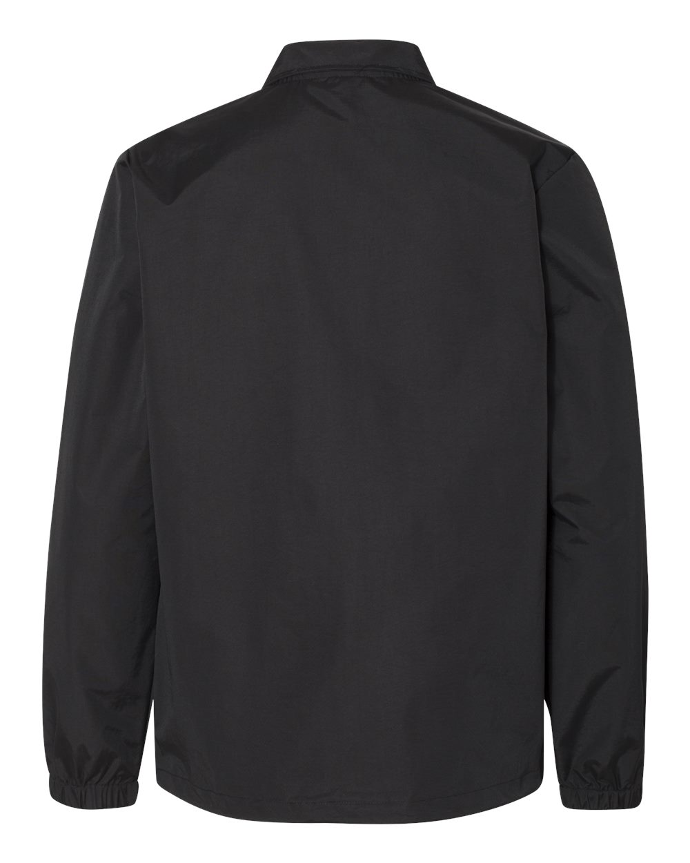 Men's Water-Resistant Windbreaker Coach’s Jacket - Back - B20876502 - Black