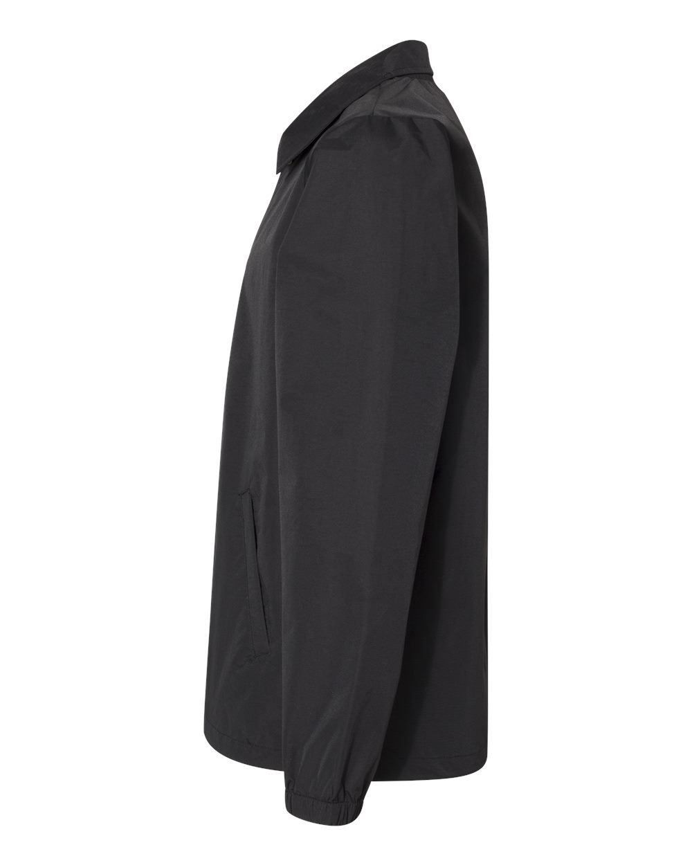 Men's Water-Resistant Windbreaker Coach’s Jacket - DirectSide - B20876502 - Black