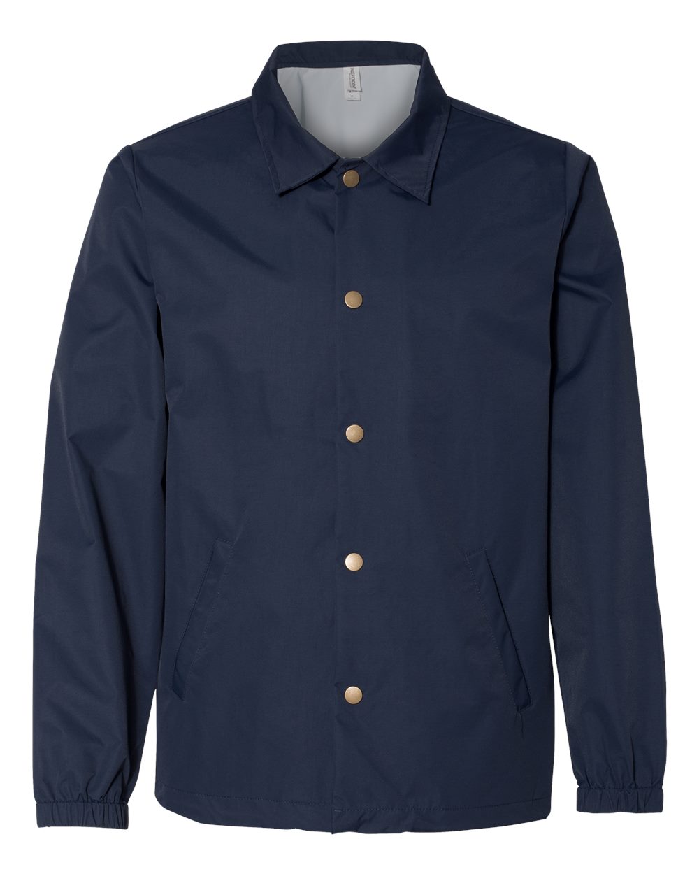 Men's Water-Resistant Windbreaker Coach’s Jacket - Front - B20876652 - Classic Navy