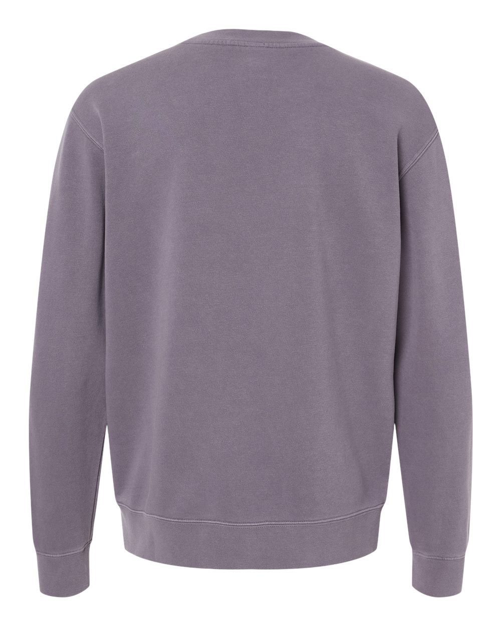 Unisex Midweight Pigment-Dyed Crewneck Sweatshirt - Back - B22376022 - Pigment Plum
