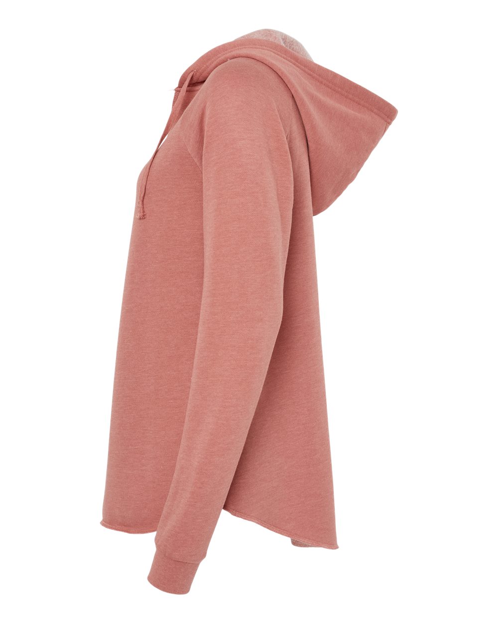 Women’s Lightweight California Wave Wash Hooded Sweatshirt - DirectSide - B26776102 - Dusty Rose