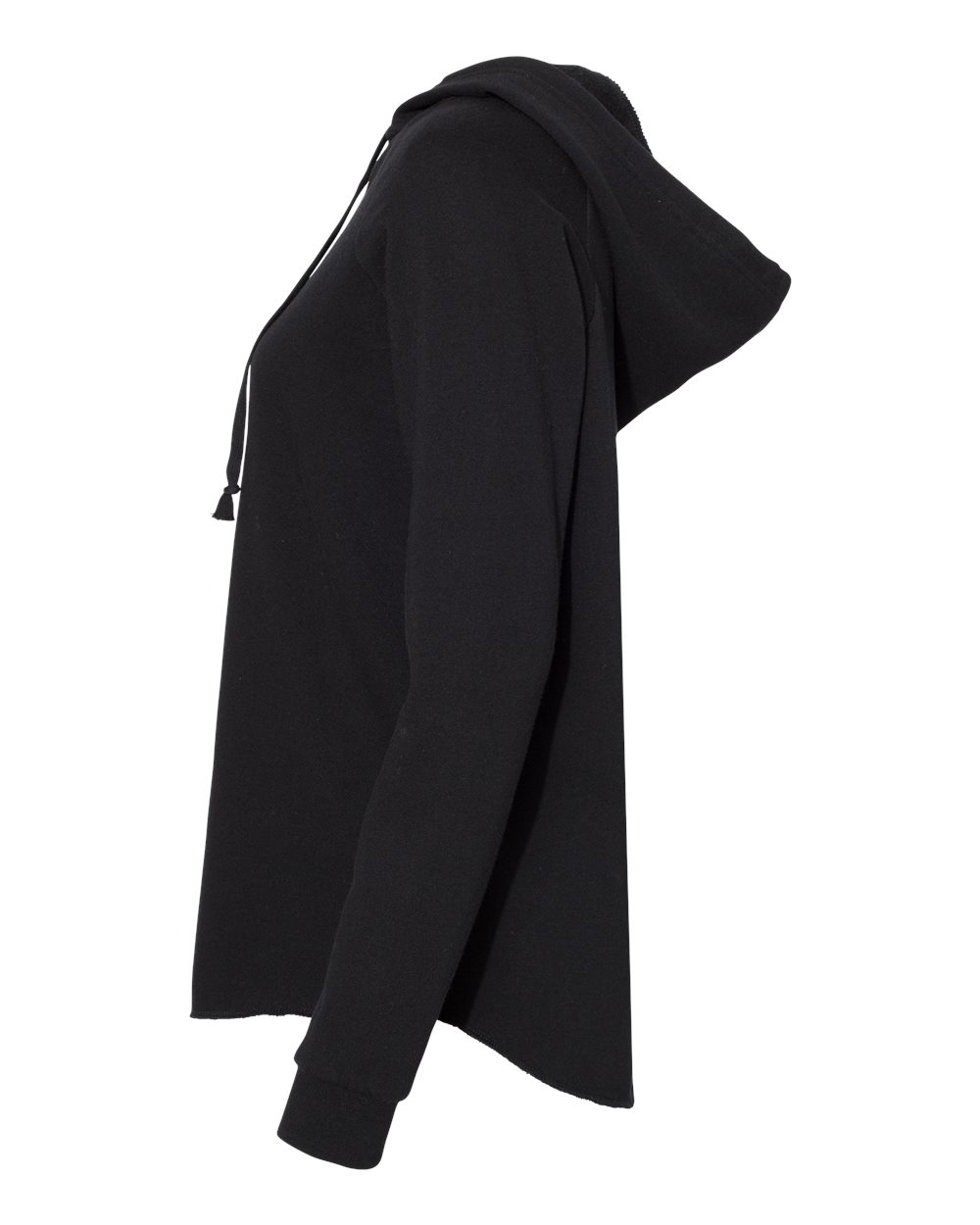 Women’s Lightweight California Wave Wash Hooded Sweatshirt - DirectSide - B26776502 - Black