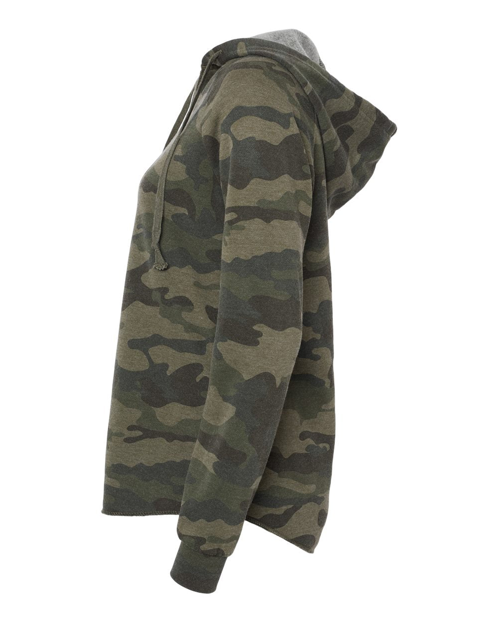 Women’s Lightweight California Wave Wash Hooded Sweatshirt - DirectSide - B26776982 - Forest Camo Heather