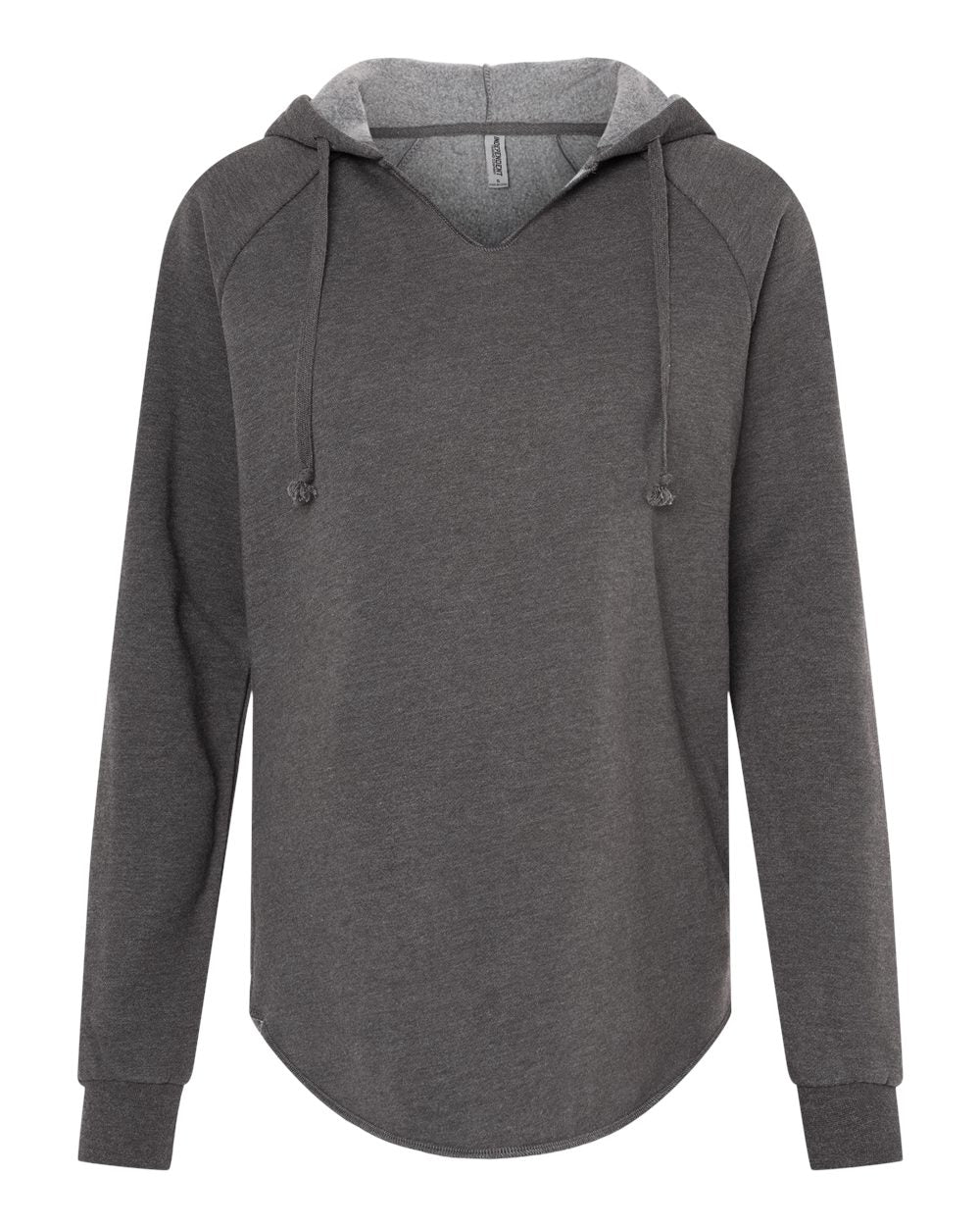 Women’s Lightweight California Wave Wash Hooded Sweatshirt - Front - B26776582 - Shadow