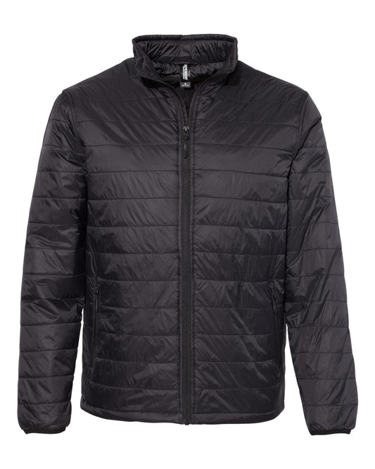 Men's Puffer Jacket - Front - B12576502 - Black