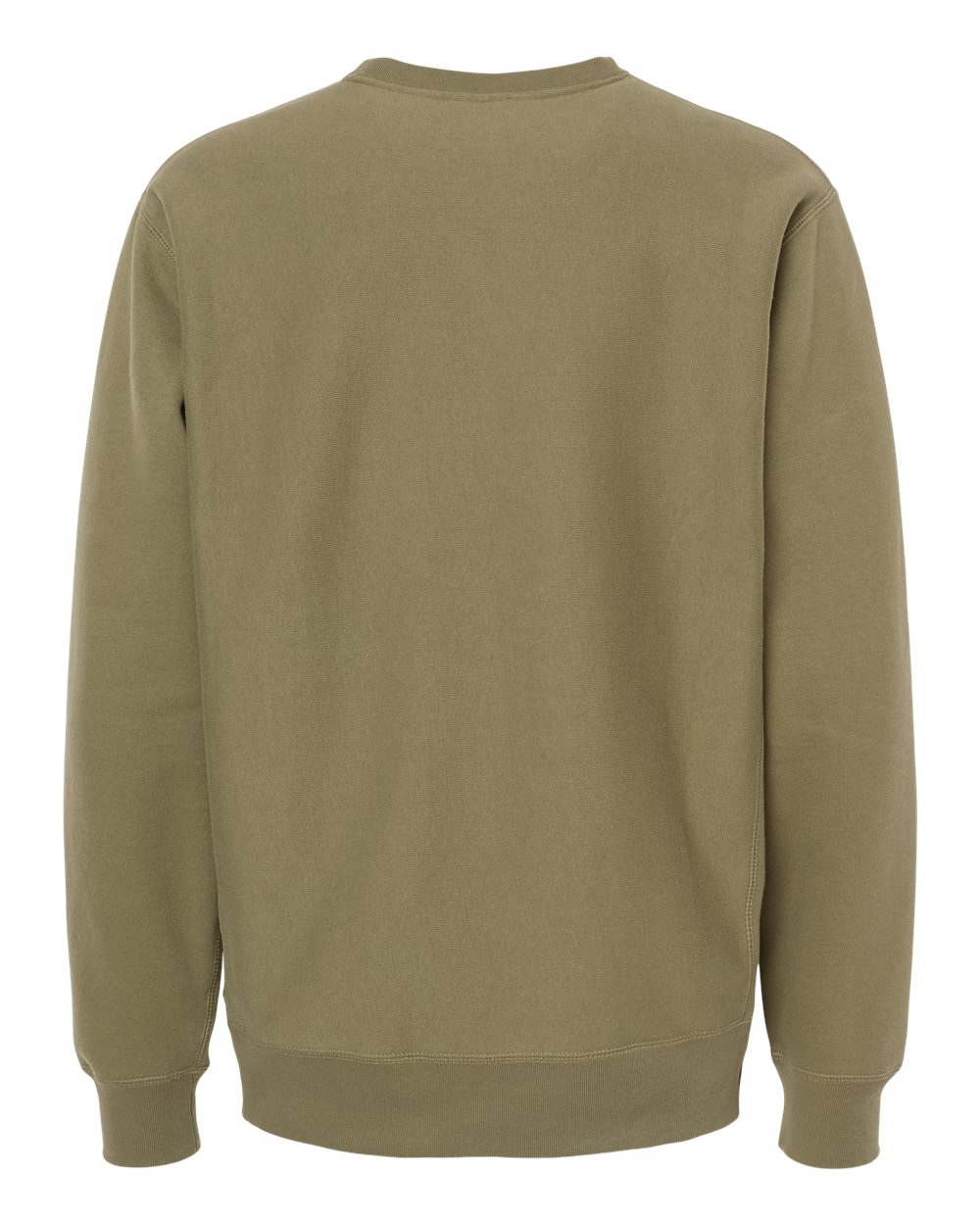 Unisex Legend Premium Heavyweight Cross-Grain Crewneck Sweatshirt - Back - B02776542 - Olive