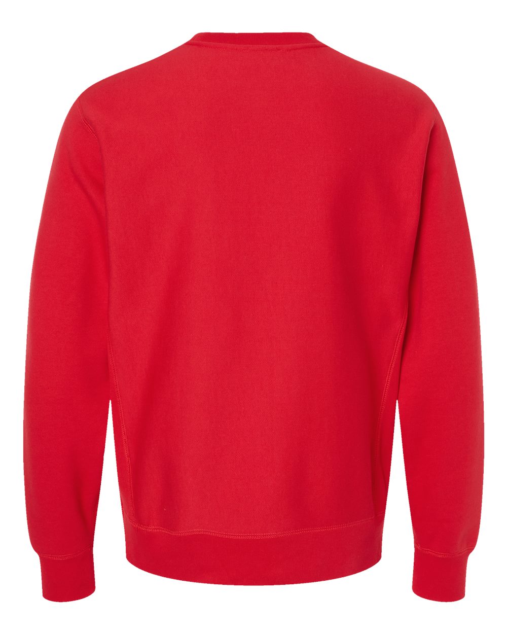Unisex Legend Premium Heavyweight Cross-Grain Crewneck Sweatshirt - Back - B02776702 - Red