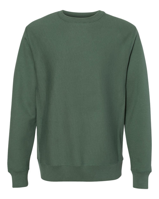 Unisex Legend Premium Heavyweight Cross-Grain Crewneck Sweatshirt - Front - B02776232 - Alpine Green