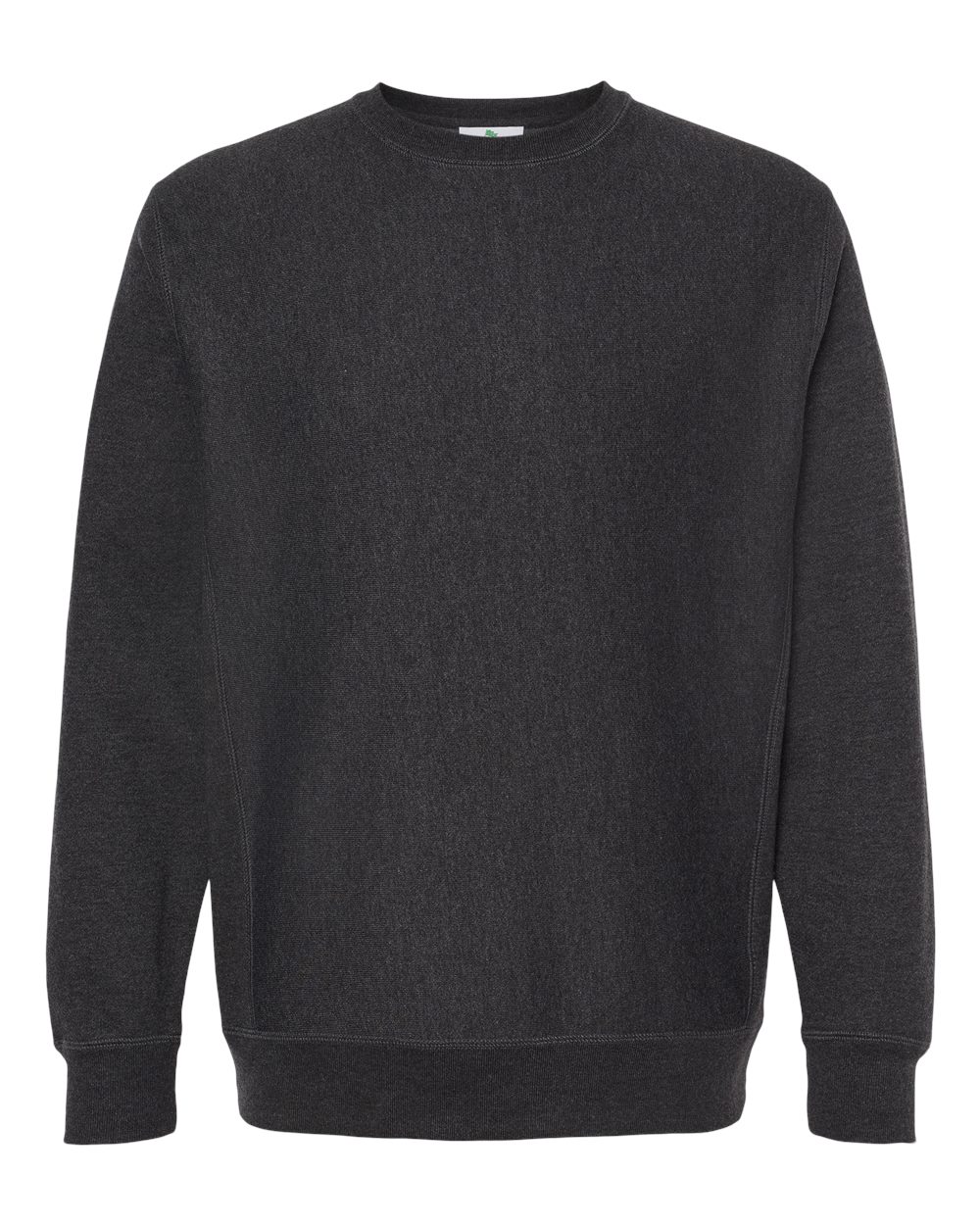 Unisex Legend Premium Heavyweight Cross-Grain Crewneck Sweatshirt - Front - B02776592 - Charcoal Heather