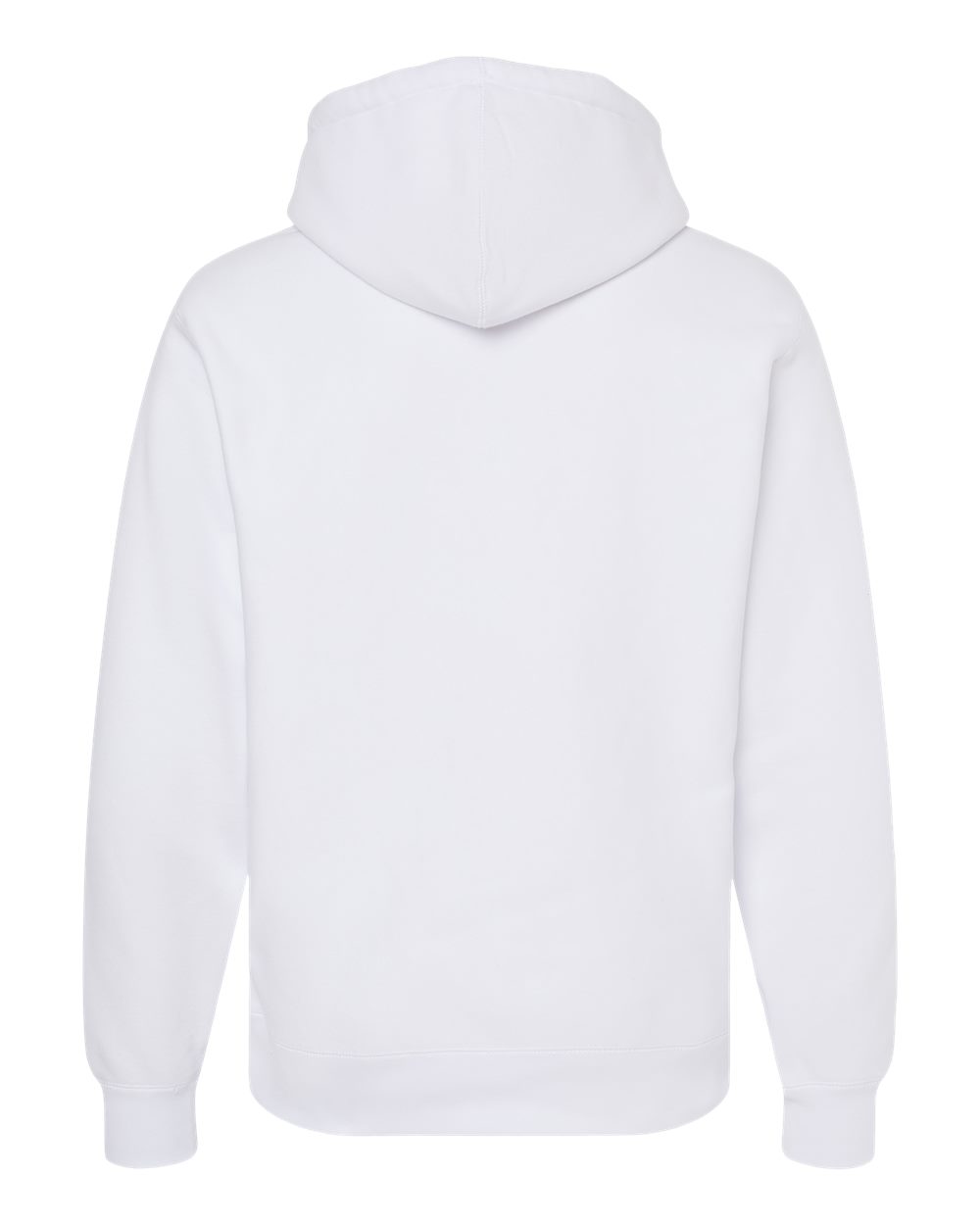 Unisex Legend Premium Heavyweight Cross-Grain Hooded Sweatshirt - Back - B02876002 - White