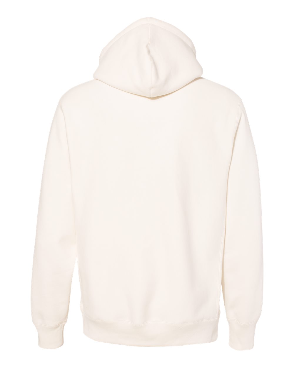 Unisex Legend Premium Heavyweight Cross-Grain Hooded Sweatshirt - Back - B02876242 - Bone