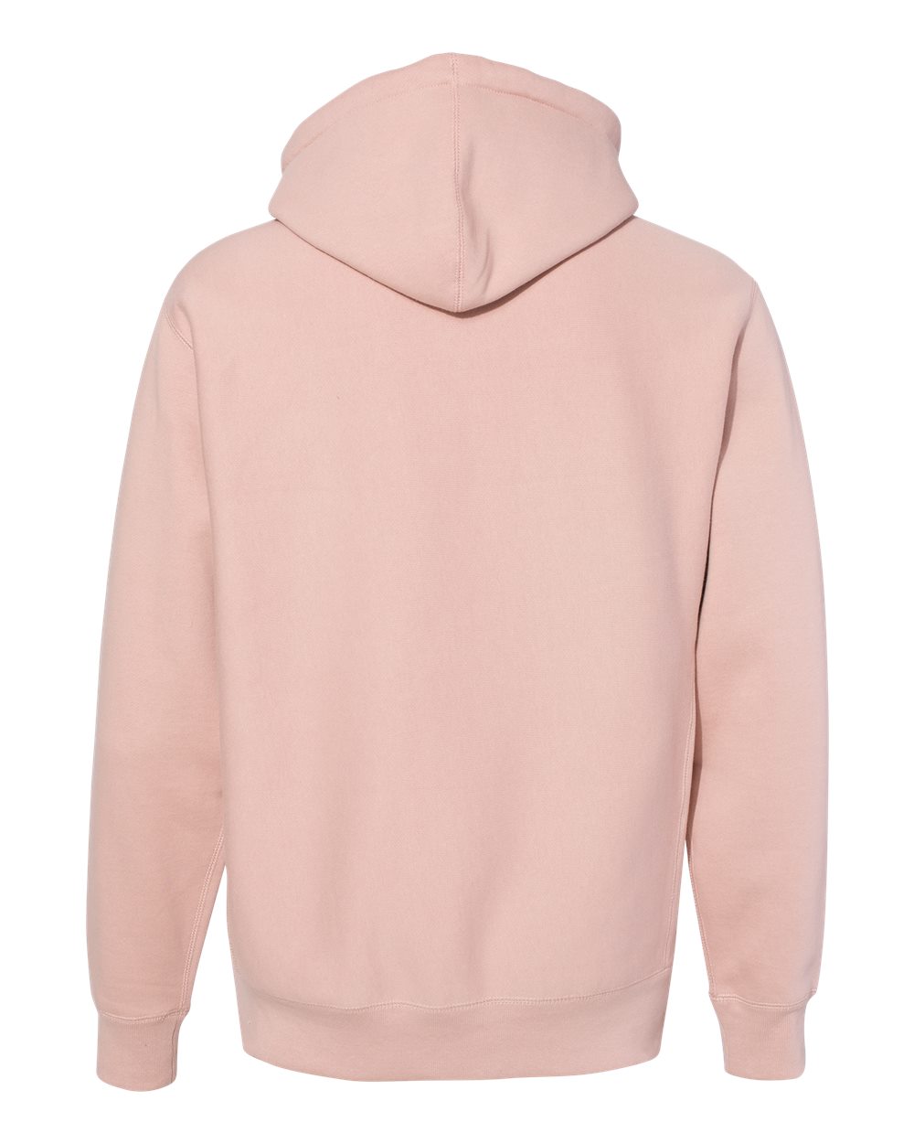 Unisex Legend Premium Heavyweight Cross-Grain Hooded Sweatshirt - Back - B02876302 - Dusty Pink