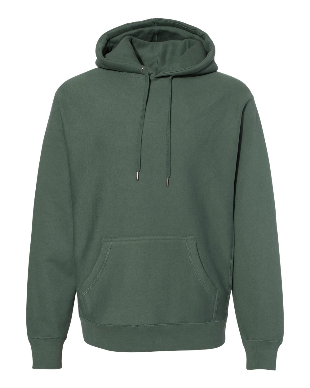 Unisex Legend Premium Heavyweight Cross-Grain Hooded Sweatshirt - Front - B02876232 - Alpine Green