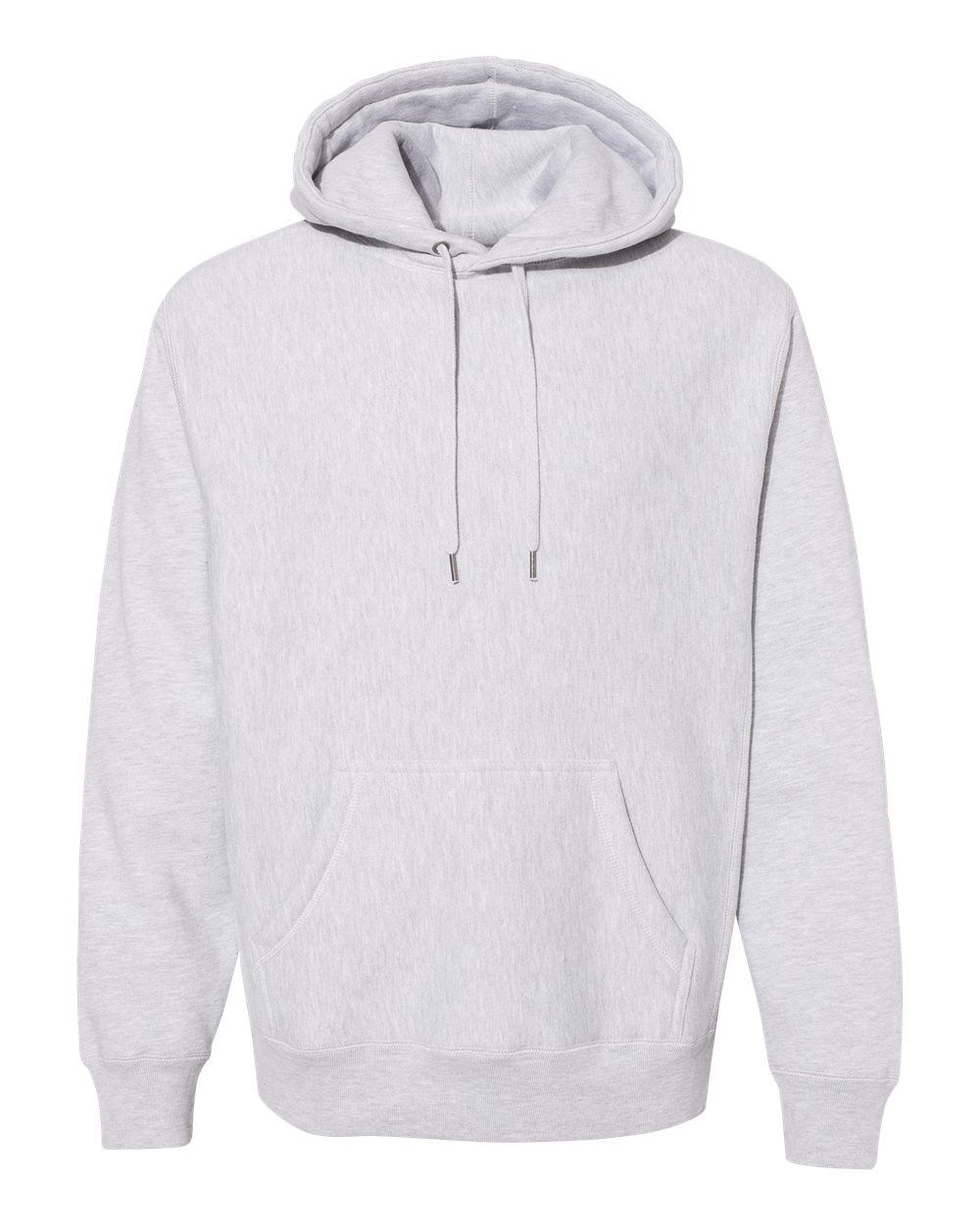 Unisex Legend Premium Heavyweight Cross-Grain Hooded Sweatshirt - Front - B02876352 - Grey Heather
