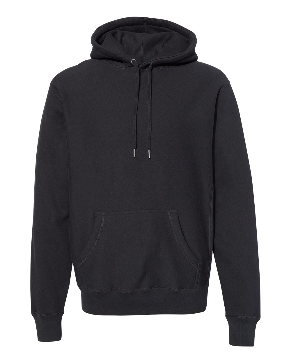 Unisex Legend Premium Heavyweight Cross-Grain Hooded Sweatshirt - Front - B02876502 - Black