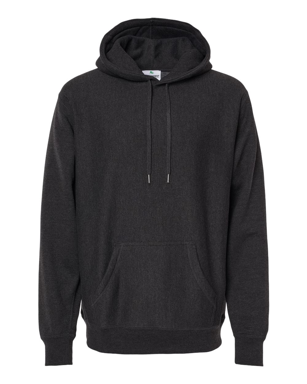 Unisex Legend Premium Heavyweight Cross-Grain Hooded Sweatshirt - Front - B02876592 - Charcoal Heather