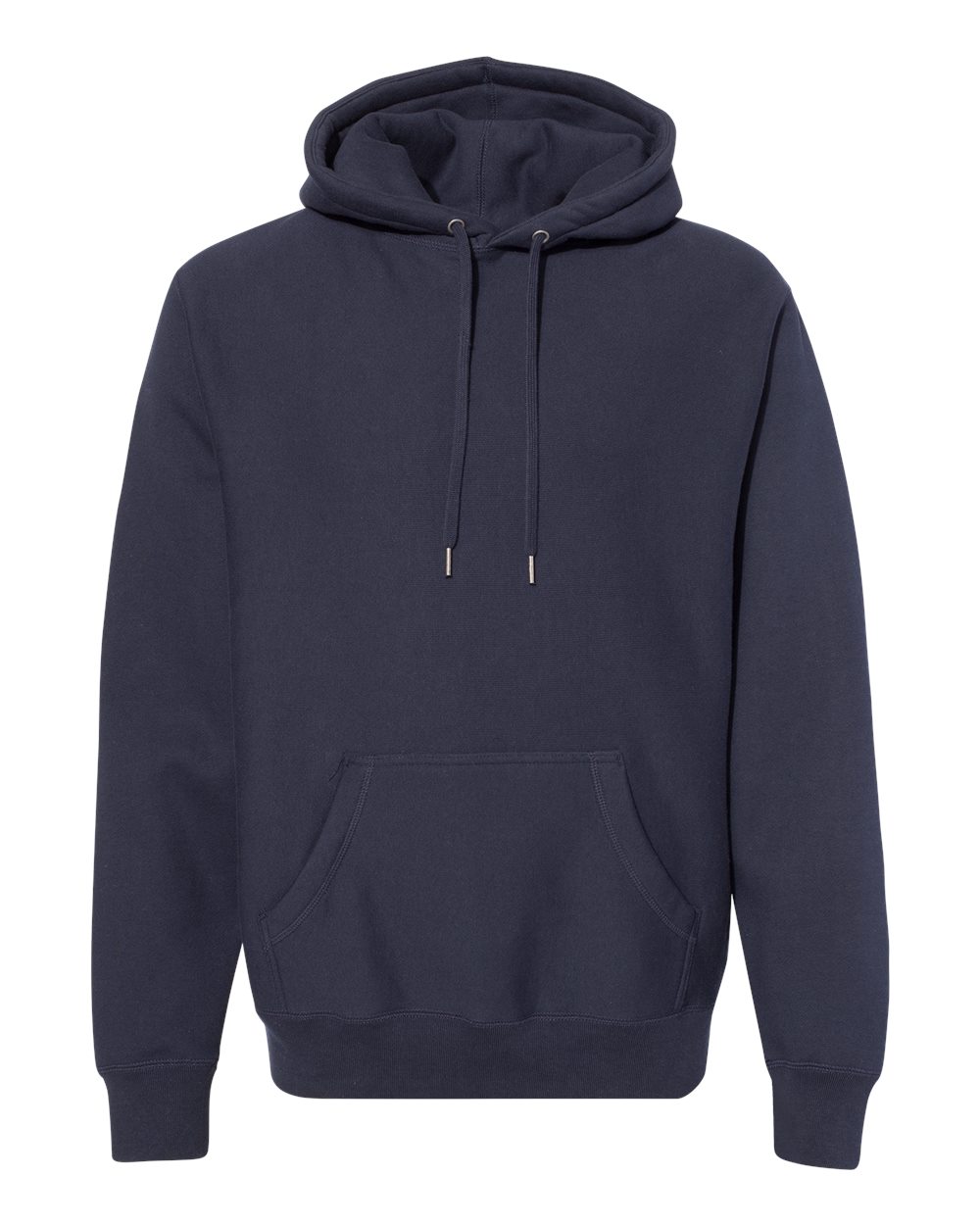 Unisex Legend Premium Heavyweight Cross-Grain Hooded Sweatshirt - Front - B02876652 - Classic Navy