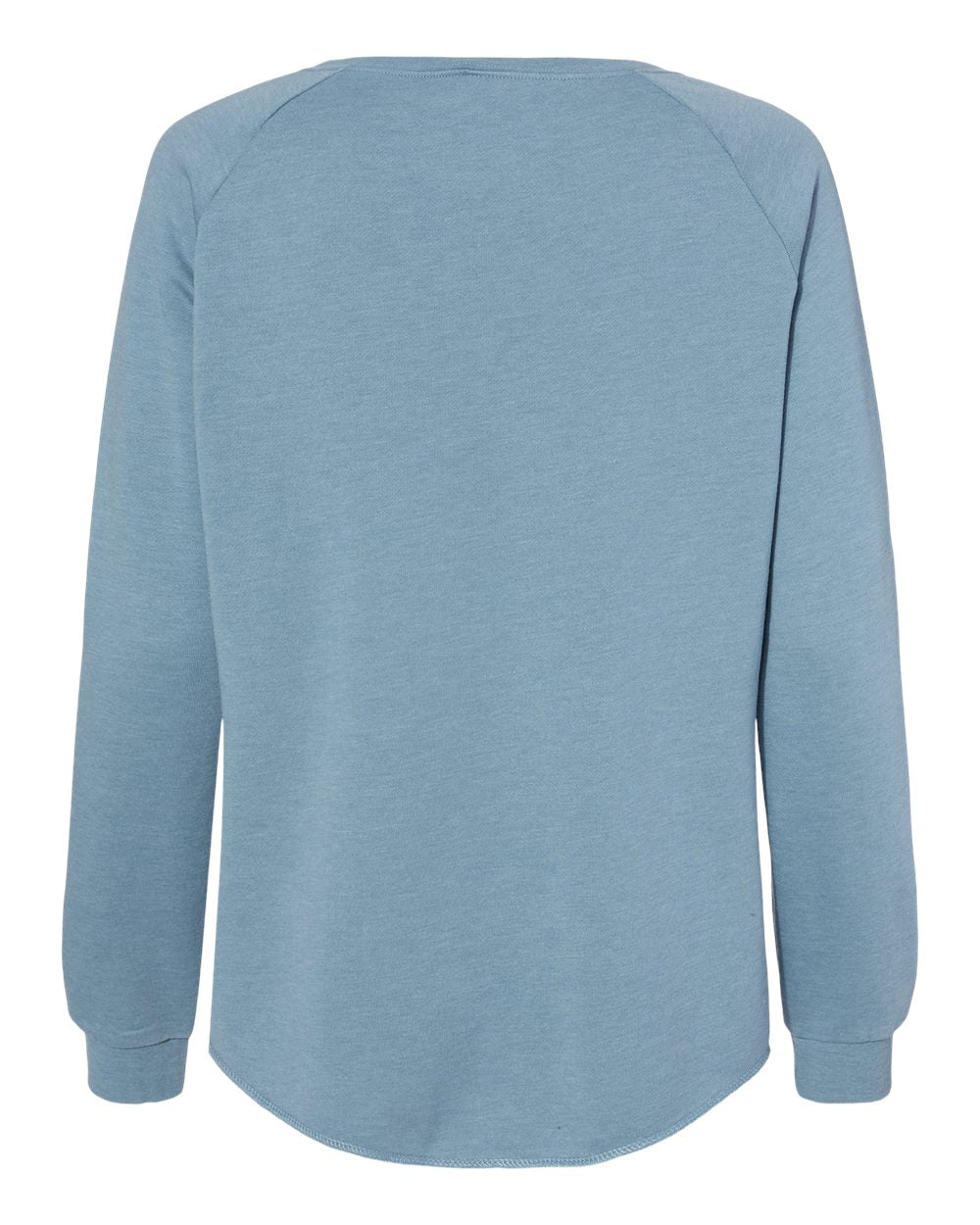 Women's California Wave Wash Crewneck Sweatshirt - Back - B06976252 - Misty Blue