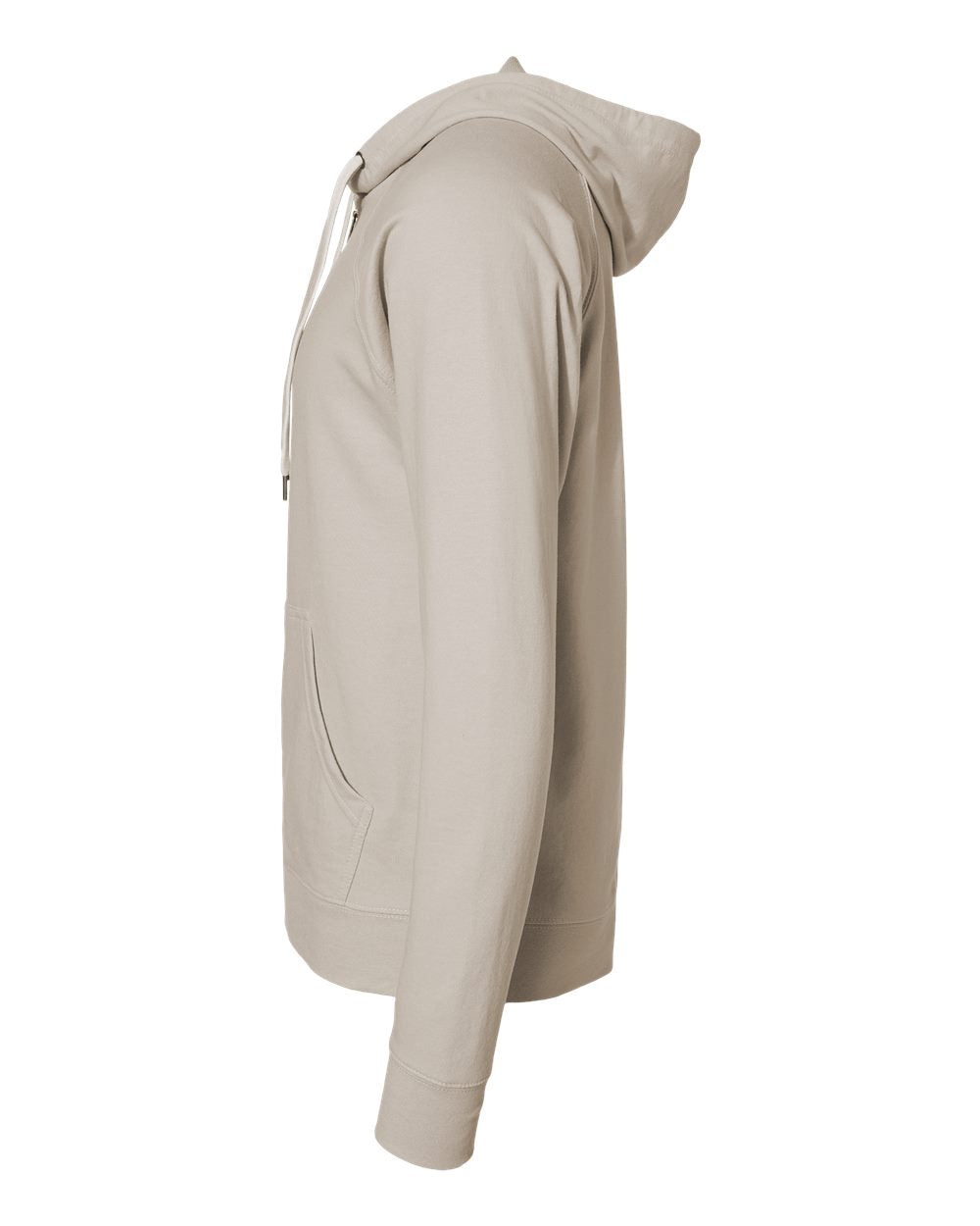 Unisex Icon Lightweight Loopback Terry Full-Zip Hooded Sweatshirt - DirectSide - B11476112 - Sand