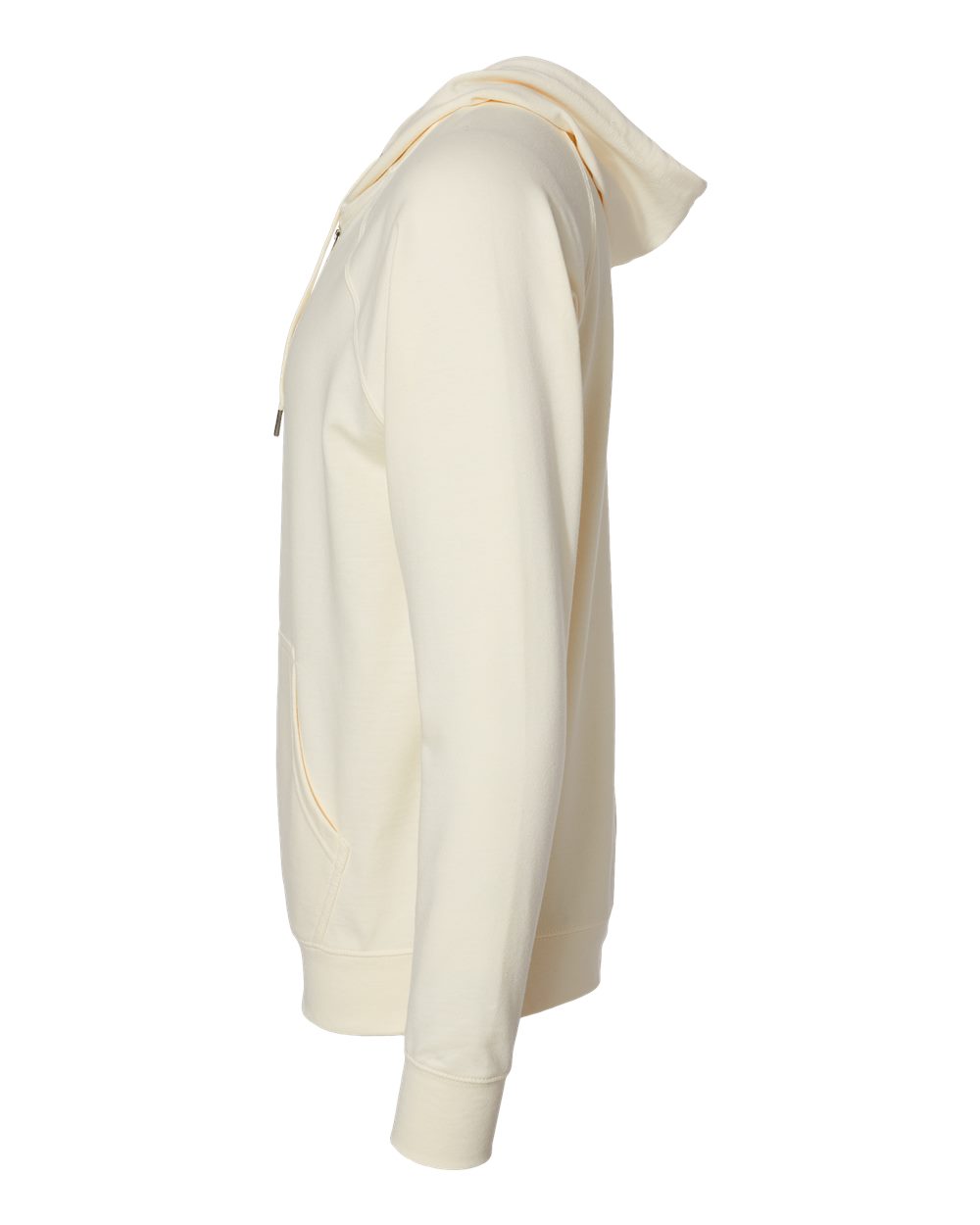 Unisex Icon Lightweight Loopback Terry Full-Zip Hooded Sweatshirt - DirectSide - B11476242 - Bone