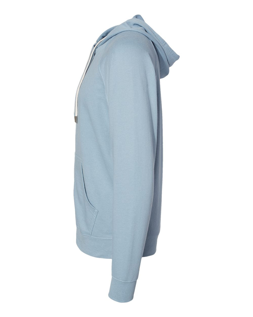 Unisex Icon Lightweight Loopback Terry Full-Zip Hooded Sweatshirt - DirectSide - B11476252 - Misty Blue