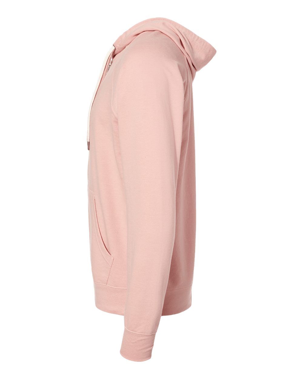 Unisex Icon Lightweight Loopback Terry Full-Zip Hooded Sweatshirt - DirectSide - B11476307 - Rose