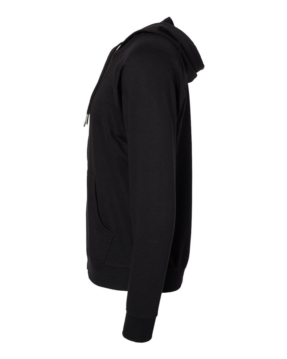 Unisex Icon Lightweight Loopback Terry Full-Zip Hooded Sweatshirt - DirectSide - B11476502 - Black
