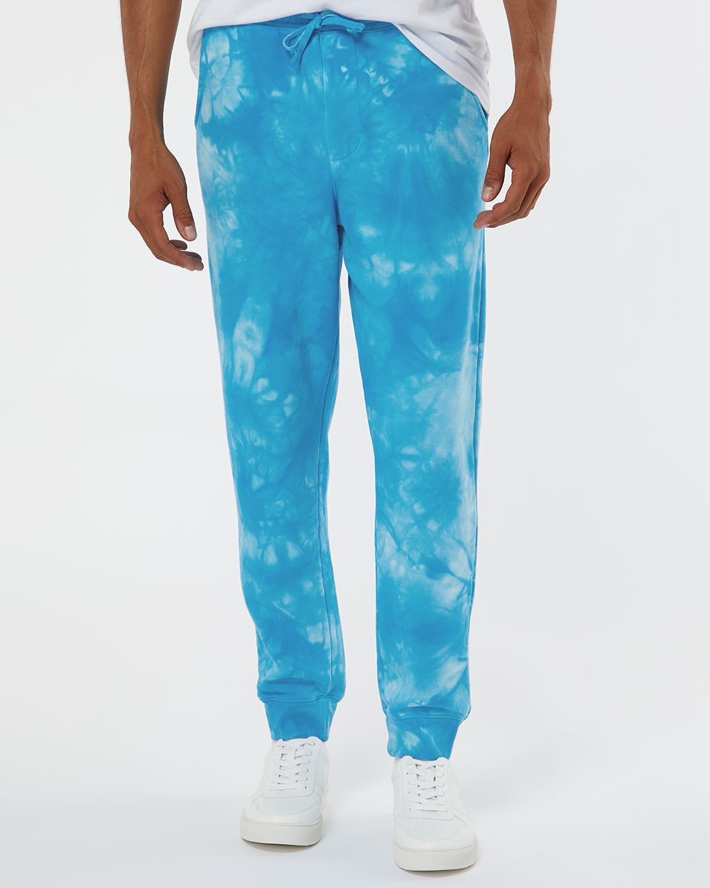 Unisex Tie-Dyed Fleece Sweatpants - styleImage