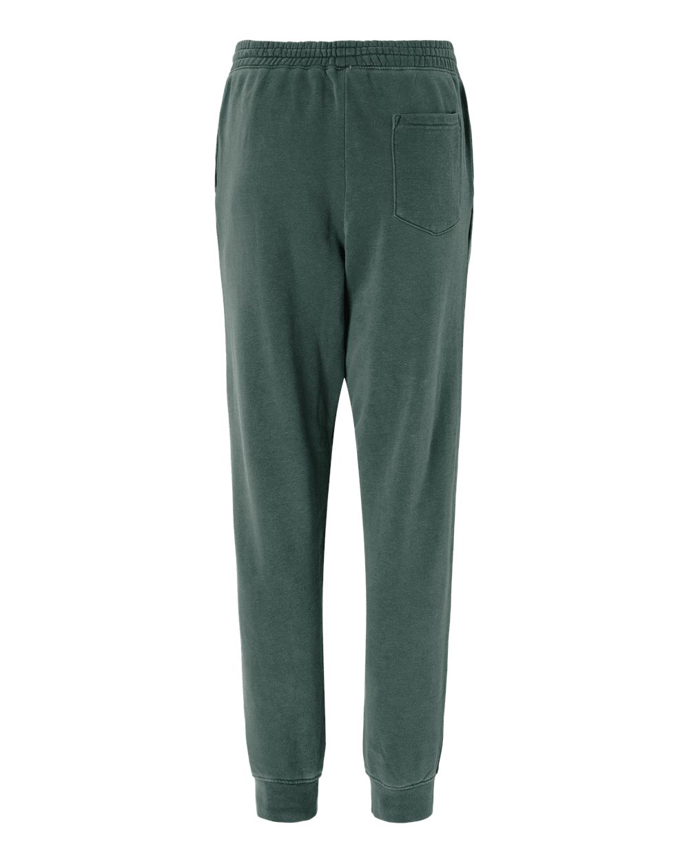 Unisex Pigment-Dyed Fleece Sweatpants - Back - B02576232 - Pigment Alpine Green