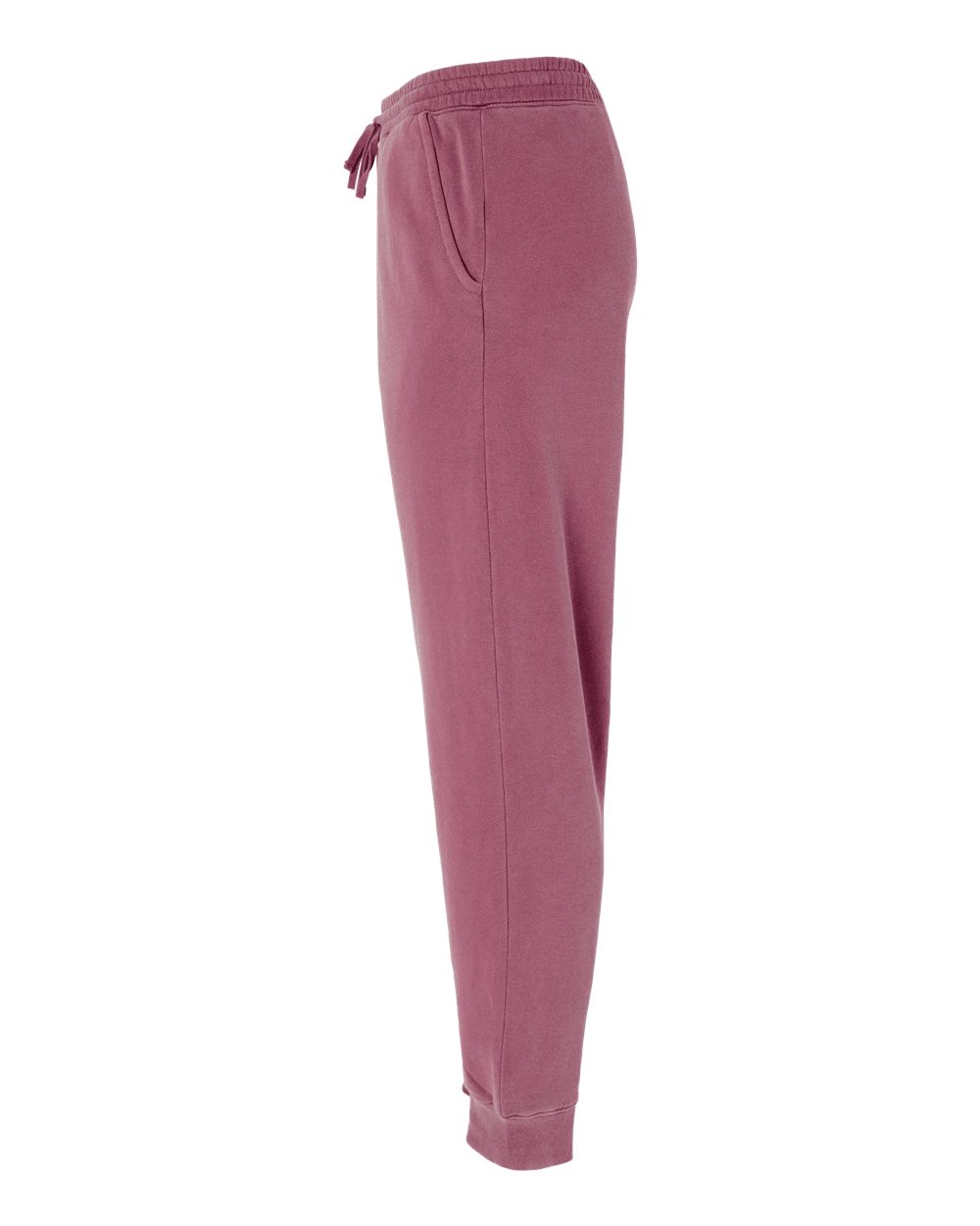 Unisex Pigment-Dyed Fleece Sweatpants - DirectSide - B02576852 - Pigment Maroon