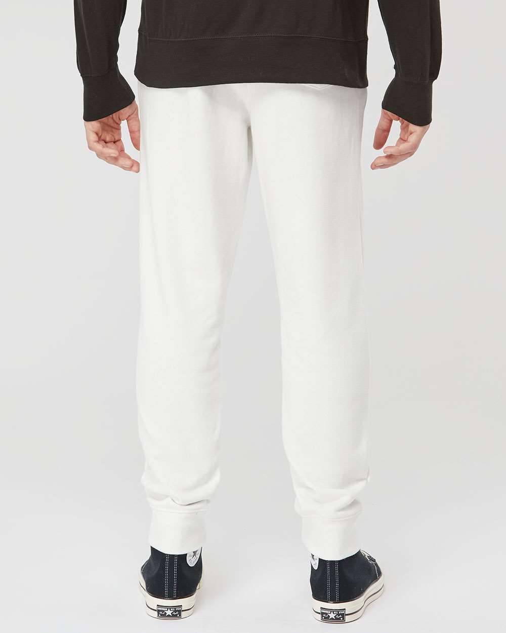 Unisex Pigment-Dyed Fleece Sweatpants - OnModelBack - B02576012 - Prepared For Dye