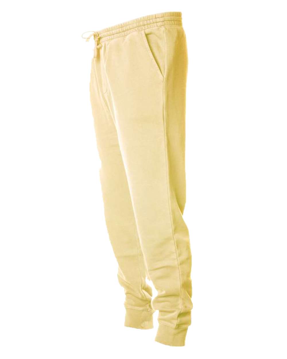 Unisex Pigment-Dyed Fleece Sweatpants - Side - B02576282 - Pigment Yellow